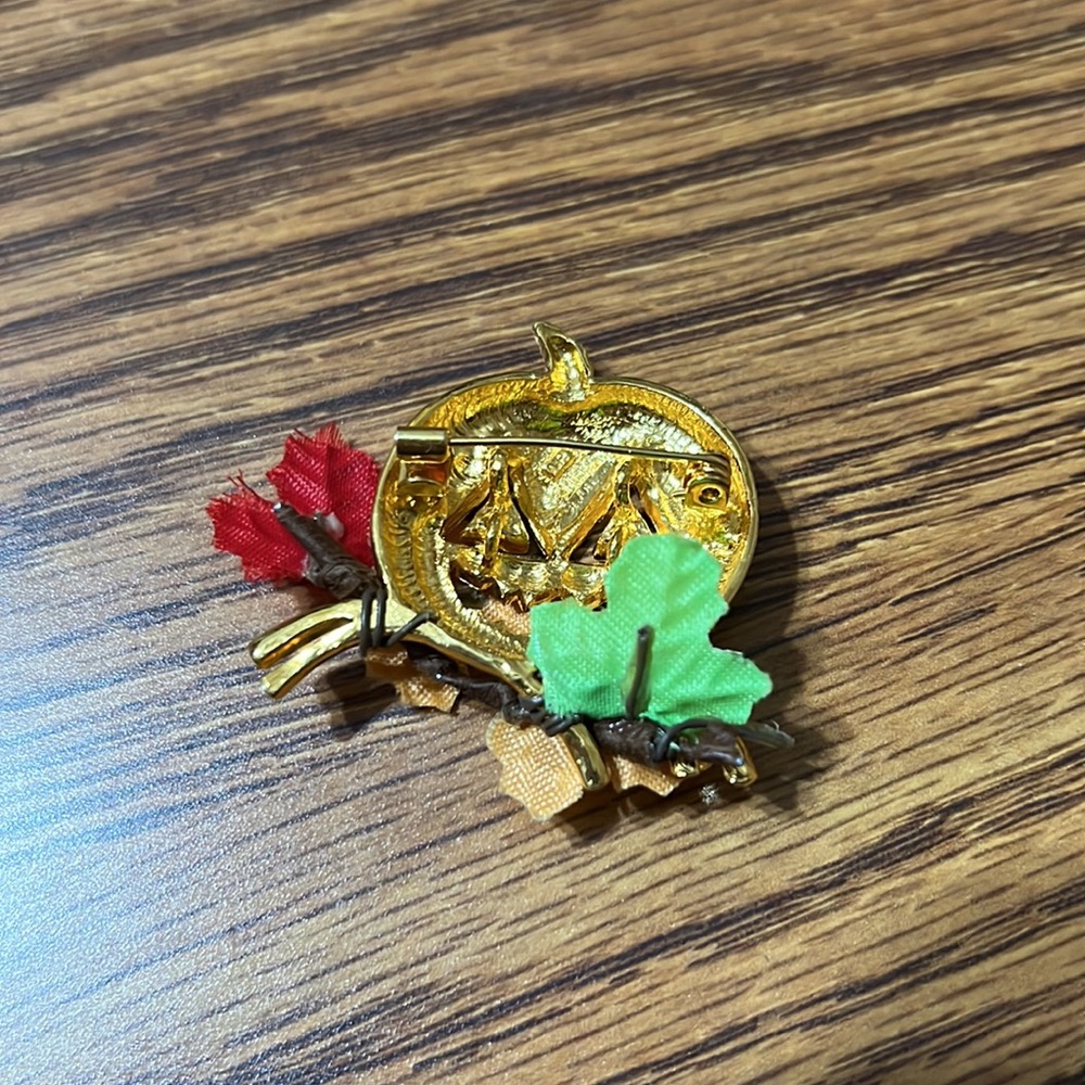 Pumpkin Brooch - Picture 5 of 5